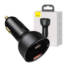 BASEUS DIGITAL DISPLAY PPS DUAL QUICK 100W HIGH POWER CAR CHARGER