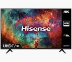 Hisense 58 inch 4K Ultra HD Dolby Vision HDR10 VIDAA Smart TV with Bluetooth, Voice Control, DTS TruSurround, 3HDMI