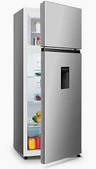 HISENSE 270 LITRES DOUBLE DOOR TOP FREEZER DEFROST REFRIGERATOR WITH WATER DISPENSER