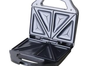 Geepas GGM6002 Portable Powerful 700W 2 Slice Grill Sandwich Maker with Non-Stick Plates