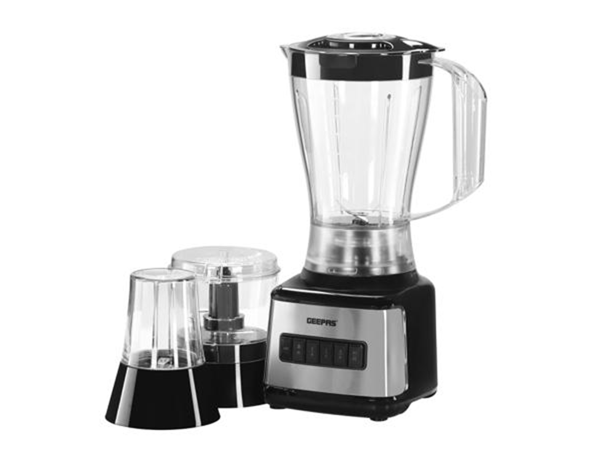 Geepas GSB44017 500W 3 in 1 Stainless Steel Blender