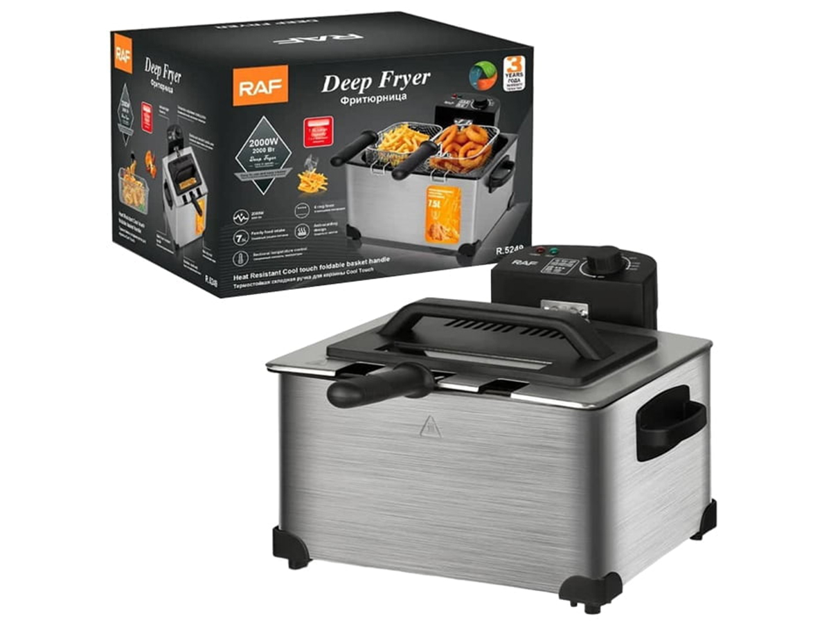 RAF R.5249 5.0L 2000W Big Capacity Multi-functional Deep Fryer