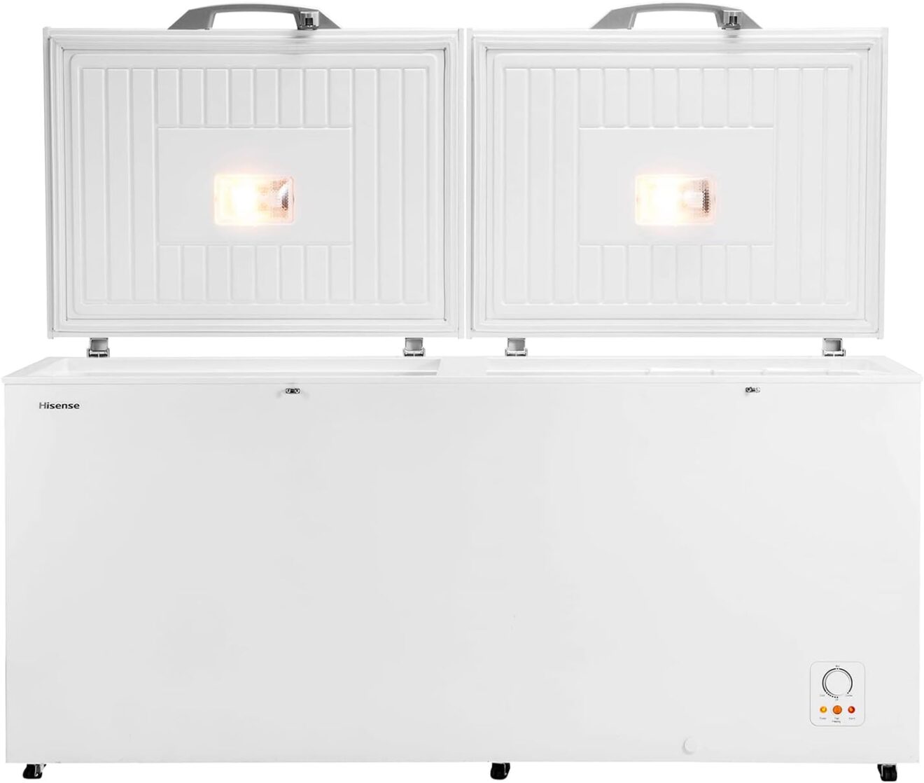 Hisense 660 Liter FC-66DD4SA Chest Freezer Double Door White 1 Years Full & 5 Compressor