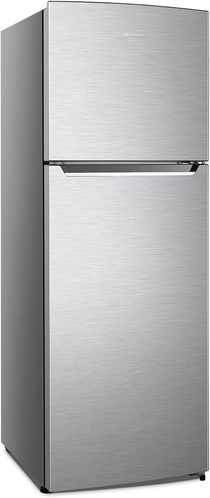 Hisense 419 Liter RT419N4DGN Refrigerator Double Door Top Mount Silver Hisense