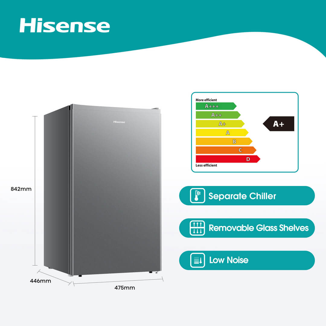 Hisense Single Door 120Litre Refridgerator RR120D4AGS Hisense