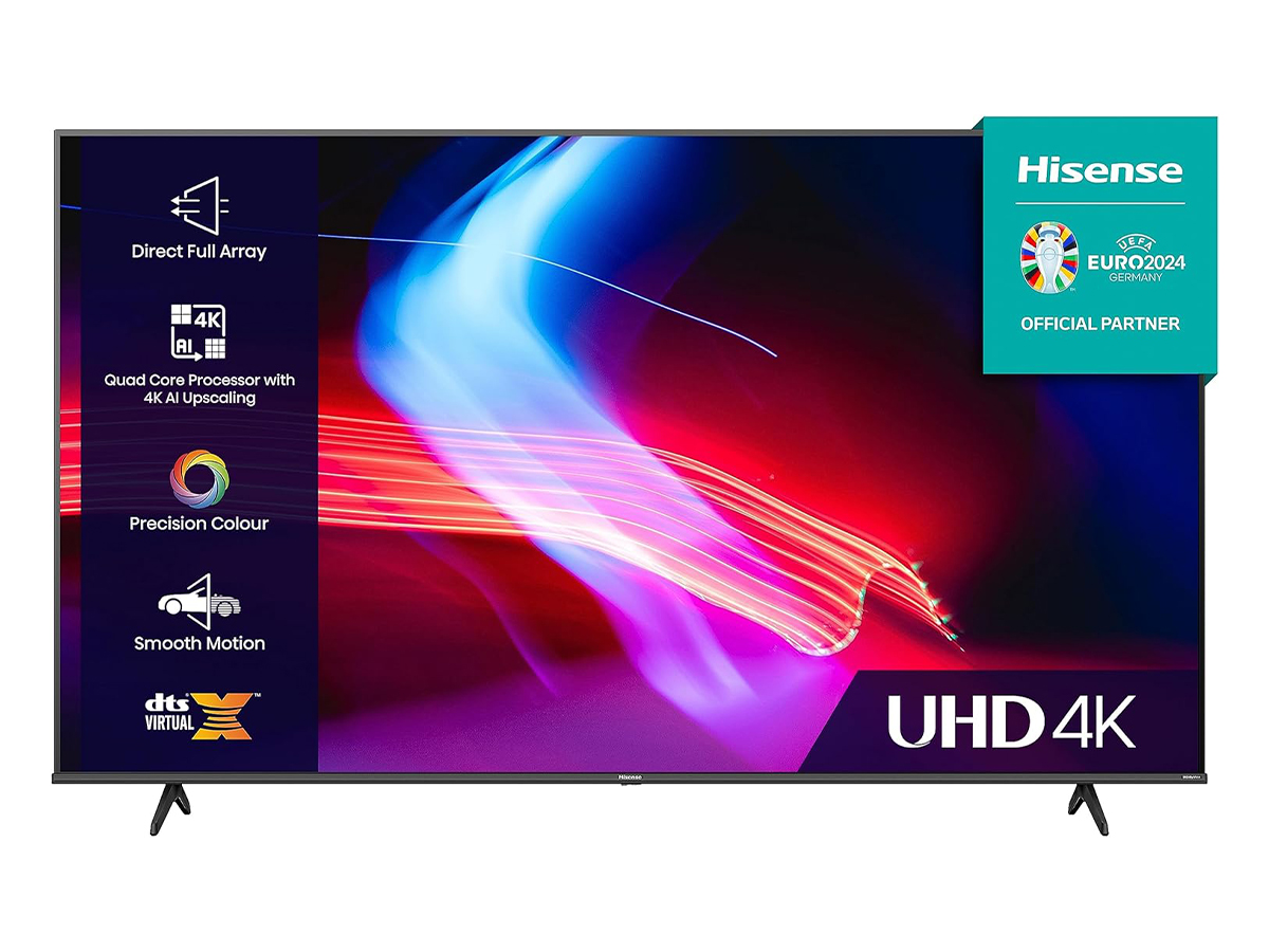 Hisense 43 Inch 4K UHD VIDAA Smart TV 43A6K – Dolby Vision, Pixel Tuning, Voice Remote, Share to TV, and Youtube, Freeview Play, Netflix (2023 New Model), Black [Energy Class G]