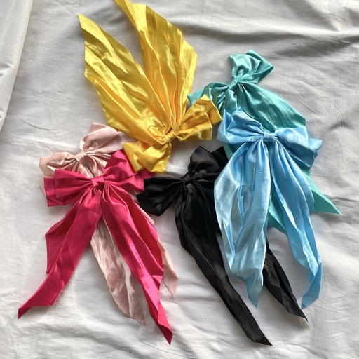 Satin Bow Hair Clips