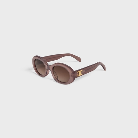 Triomphe 01 Sunglasses in Acetate MILKY HAZELNUT