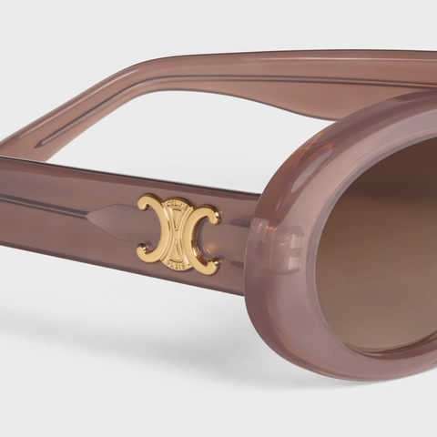 Triomphe 01 Sunglasses in Acetate MILKY HAZELNUT