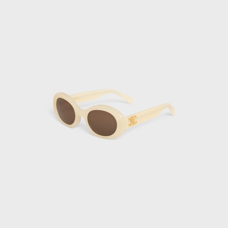 Triomphe 01 Sunglasses in Acetate MILKY LIGHT ORANGE