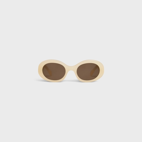 Triomphe 01 Sunglasses in Acetate MILKY LIGHT ORANGE