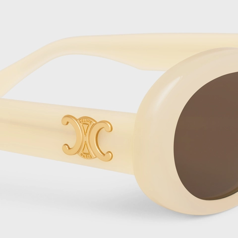 Triomphe 01 Sunglasses in Acetate MILKY LIGHT ORANGE