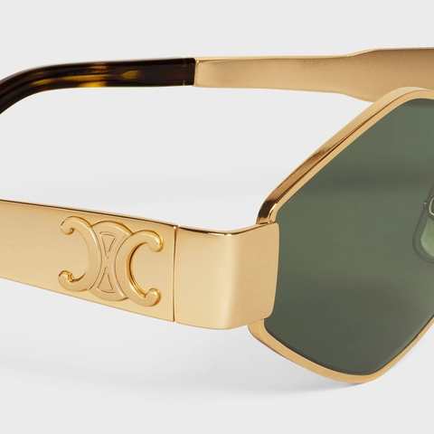 Triomphe Metal 02 Sunglasses in Metal GOLD / GREEN