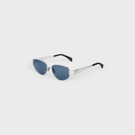 Triomphe Metal 04 Sunglasses in Metal SILVER / BLUE