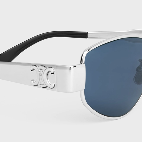 Triomphe Metal 04 Sunglasses in Metal SILVER / BLUE