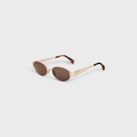 Triomphe Metal 01 sunglasses in Metal ROSE GOLD / BROWN