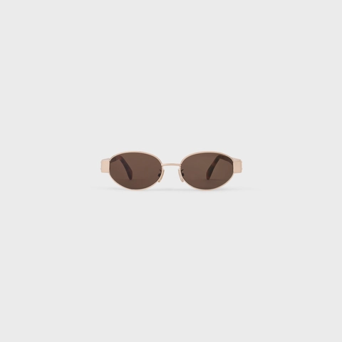 Triomphe Metal 01 sunglasses in Metal ROSE GOLD / BROWN