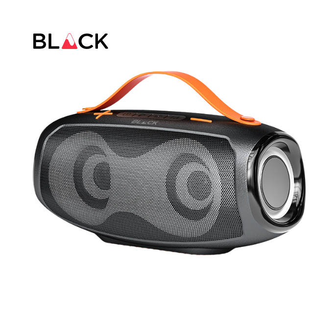 BLACK BassDrum 2 Wireless Bluetooth Speaker, 20W, Upto 9H Playtime, 1 Yr Warranty