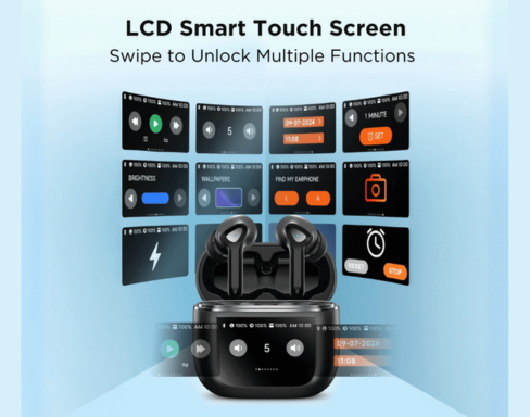 BLACK BassBuds 2 True Wireless (TWS) Earbuds with Smart Touch Screen, 30H Playtime, 1 Yr Warranty