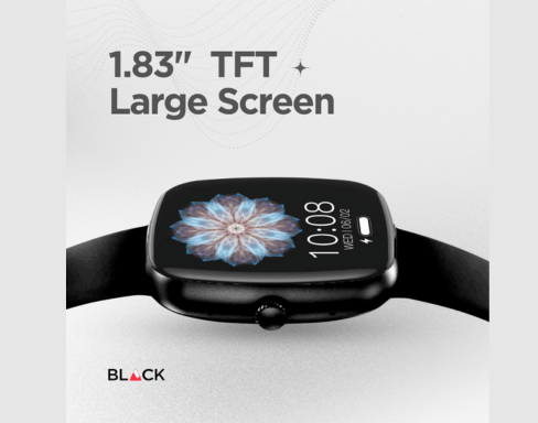 BLACK Fit 2S Health Monitor Smartwatch, 15 Day battery, 1.5in screen, 1Yr Warranty