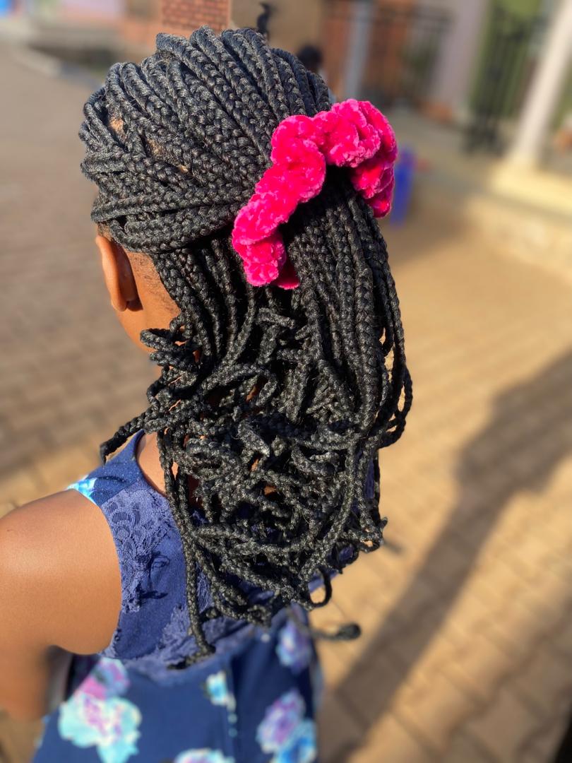 Handmade velvet crochet scrunchies (Large)