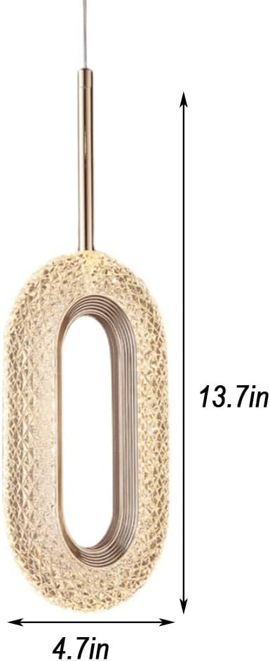 U Shaped LED Pendant Lights Modern Golden Headboard Suspension Lamp Creative Adjustable Cord Kitchen Island 12W Hanging Ceiling Light for Dining Table Hallway Bedroom Fixture