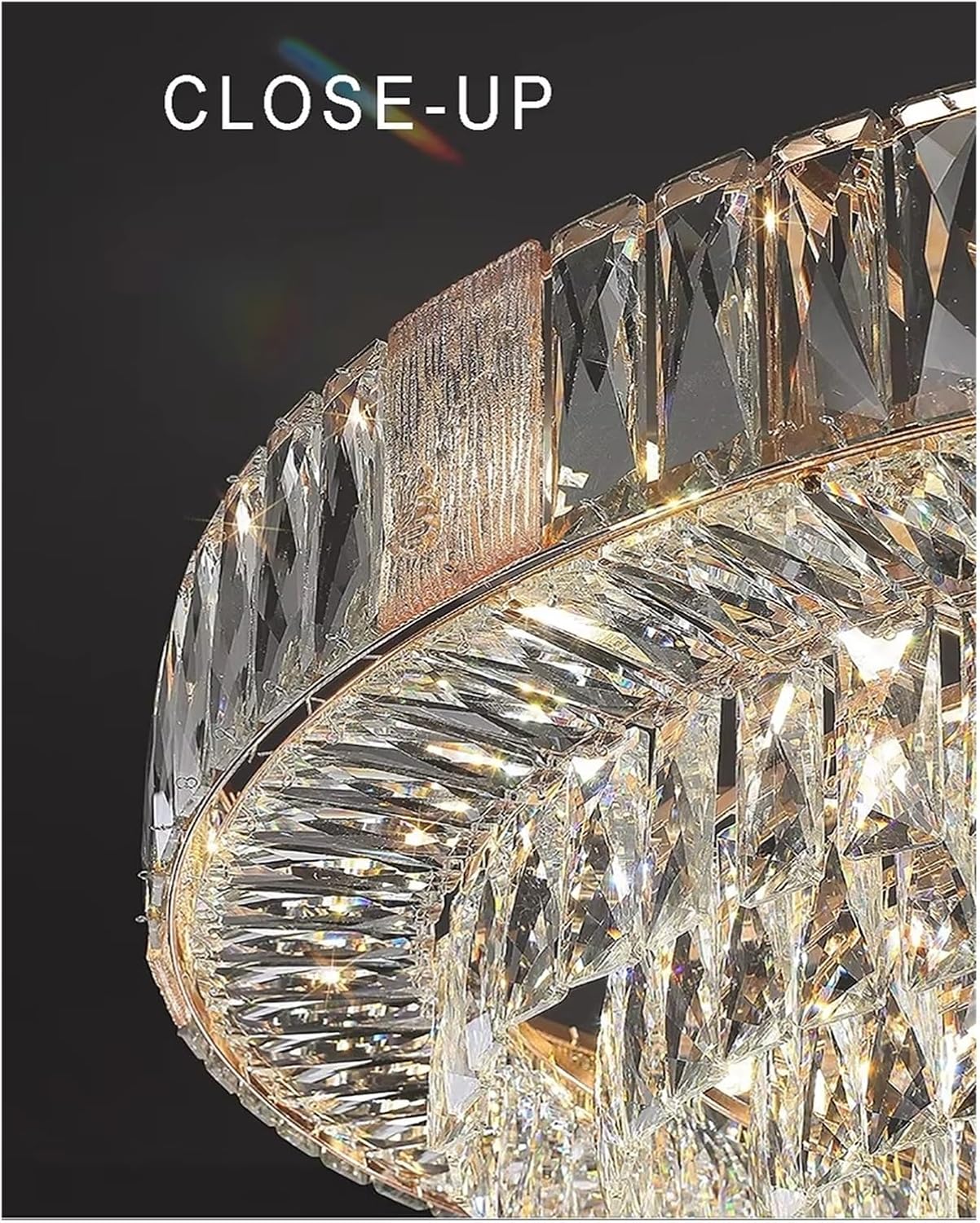 Luxury Crystal Ceiling Chandelier Home Decoration Light Living Room Bedroom Hanging Lamps