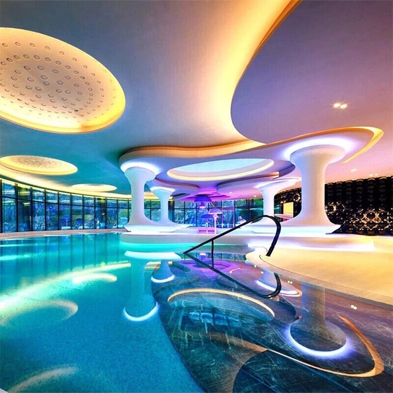 50ft Waterproof Flex LED Neon Rope Light Strip 110V IP67 Home Party Bar Lights