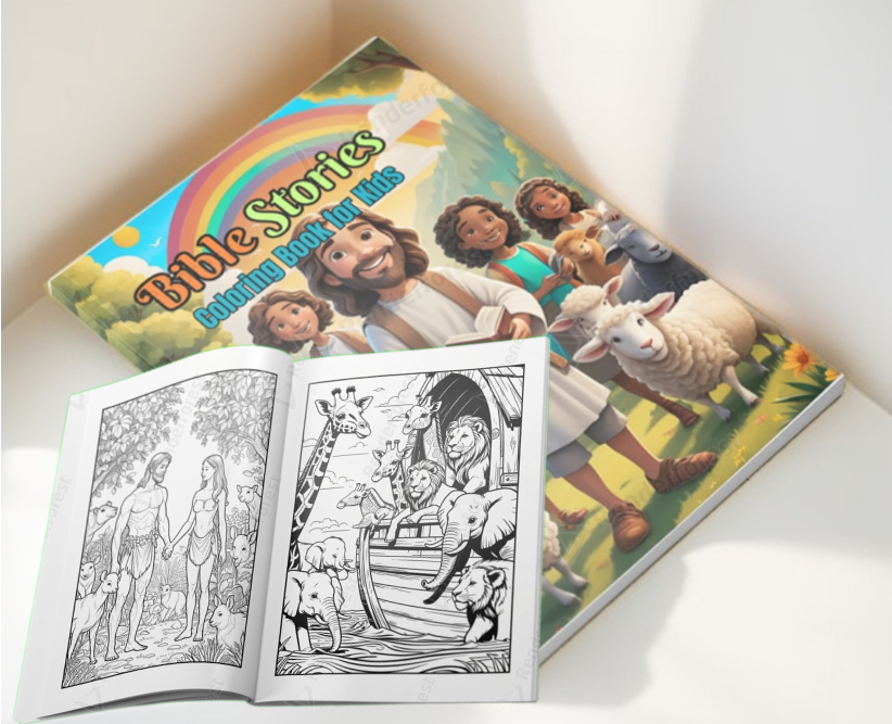 Bible Stories Coloring Book for Kids 