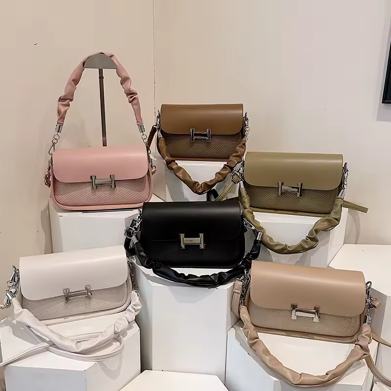 High Quality Fashionable Crossbody Bag Women's Designer Leather Handbag Minimalist Solid Color With Adjustable Shoulder Strap