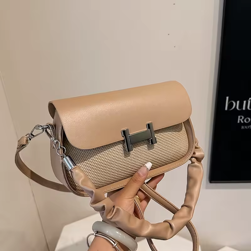 High Quality Fashionable Crossbody Bag Women's Designer Leather Handbag Minimalist Solid Color With Adjustable Shoulder Strap