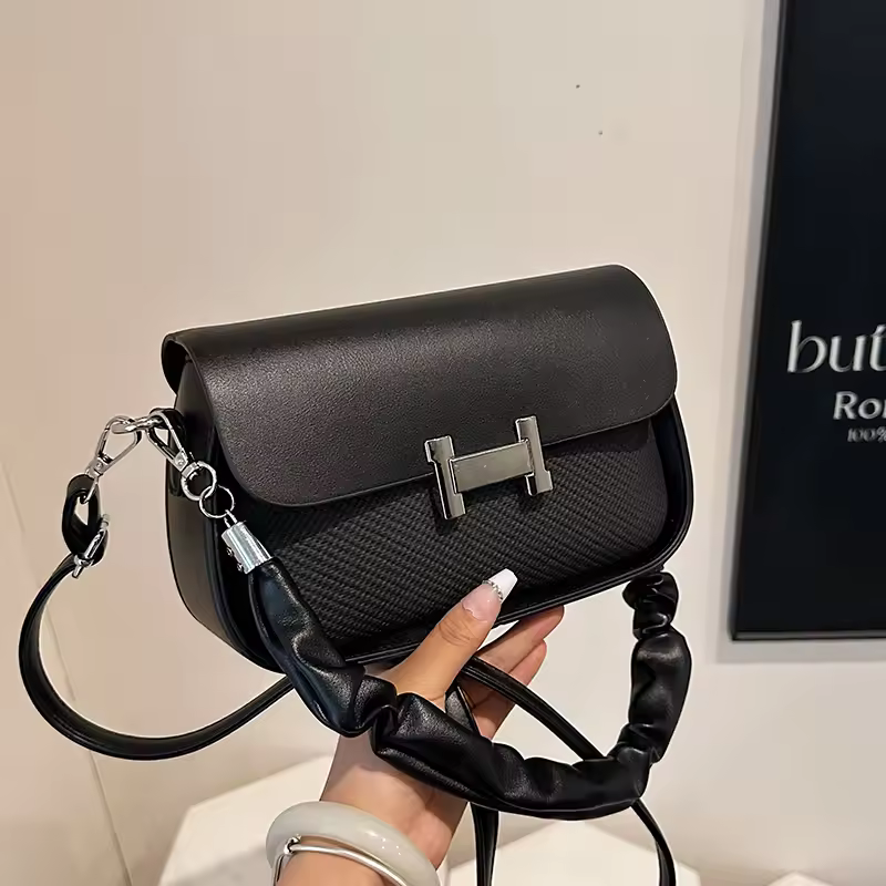High Quality Fashionable Crossbody Bag Women's Designer Leather Handbag Minimalist Solid Color With Adjustable Shoulder Strap