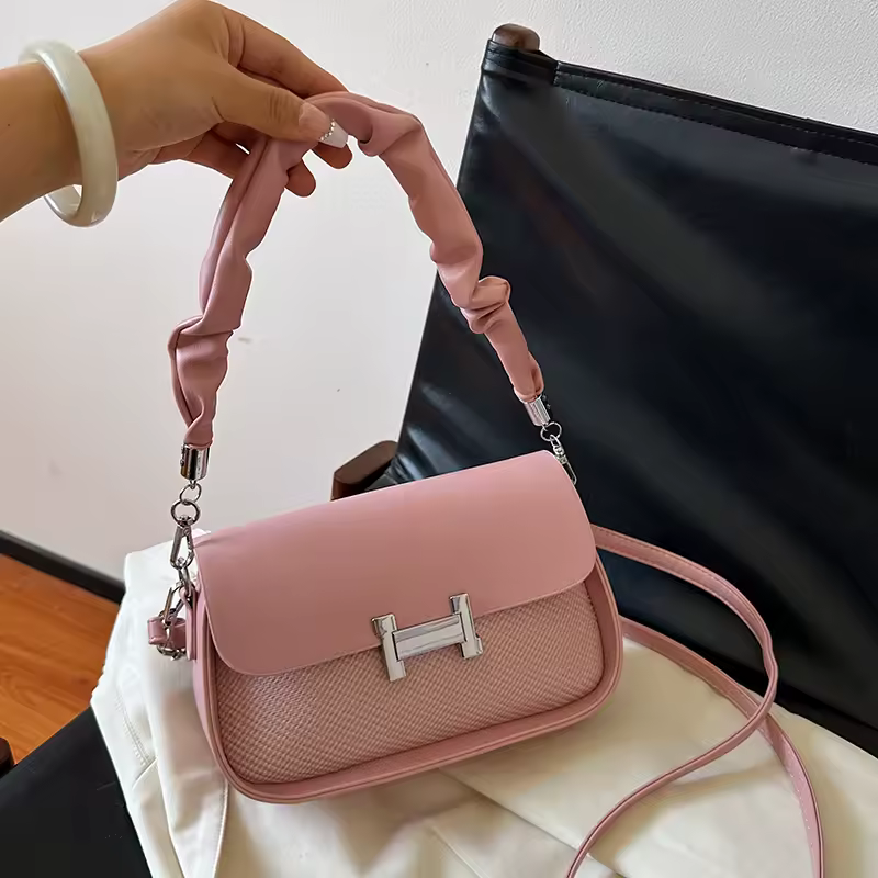 High Quality Fashionable Crossbody Bag Women's Designer Leather Handbag Minimalist Solid Color With Adjustable Shoulder Strap