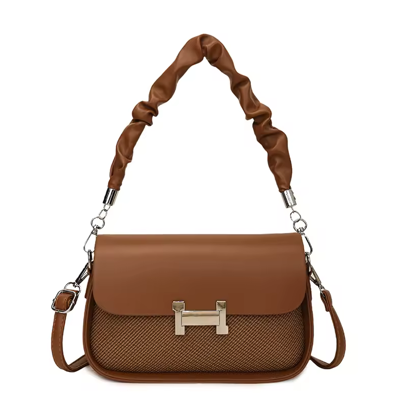 High Quality Fashionable Crossbody Bag Women's Designer Leather Handbag Minimalist Solid Color With Adjustable Shoulder Strap