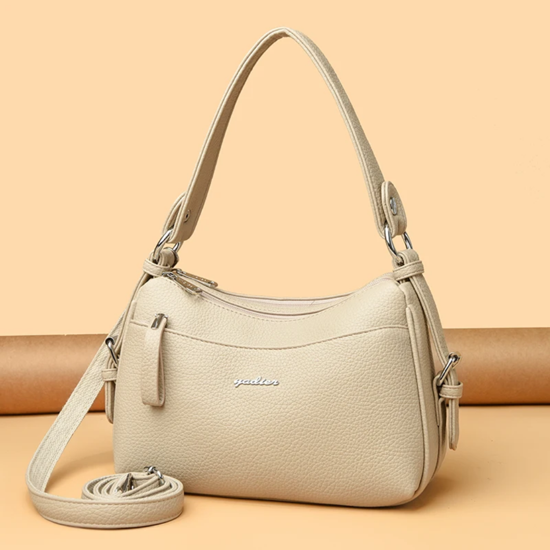 Leather crossbows bag flip buckle chain ladies' daily versatile shoulder bag