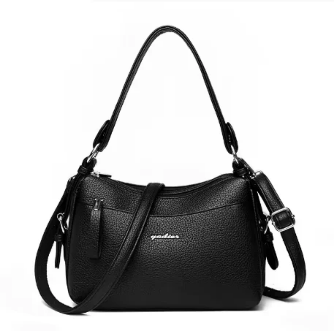 Leather crossbows bag flip buckle chain ladies' daily versatile shoulder bag