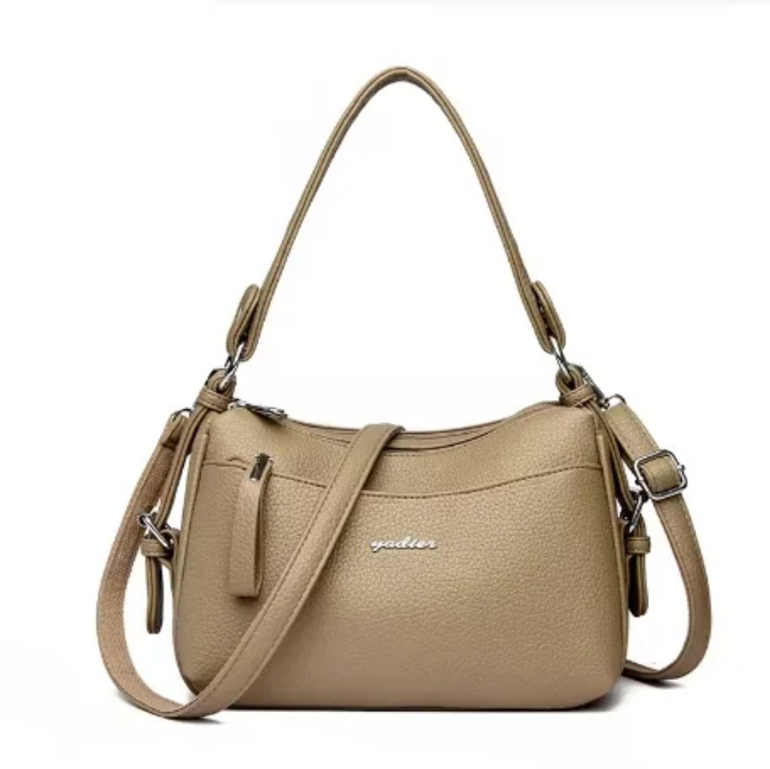 Leather crossbows bag flip buckle chain ladies' daily versatile shoulder bag