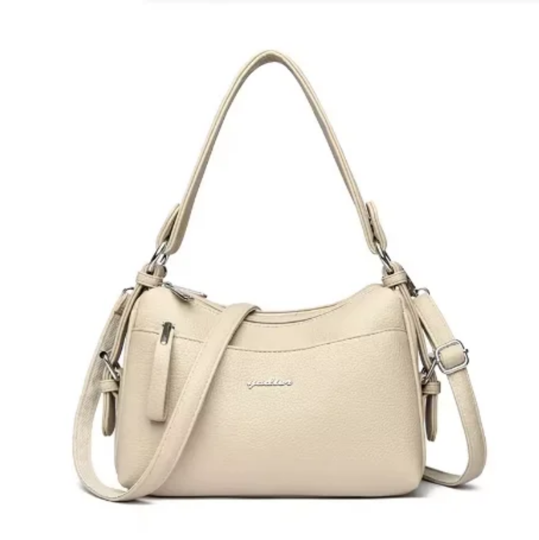 Leather crossbows bag flip buckle chain ladies' daily versatile shoulder bag