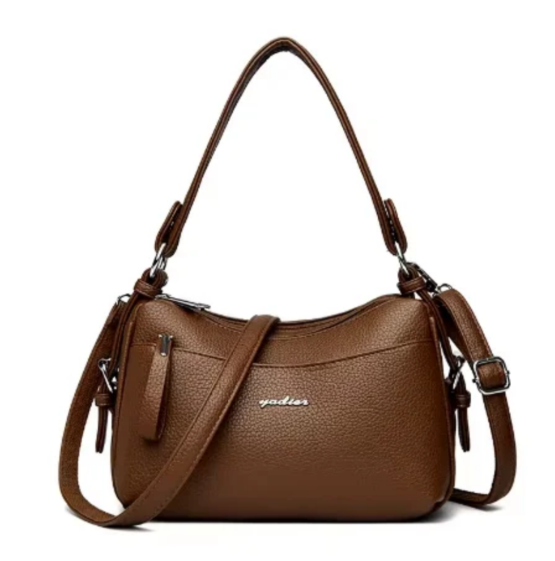 Leather crossbows bag flip buckle chain ladies' daily versatile shoulder bag