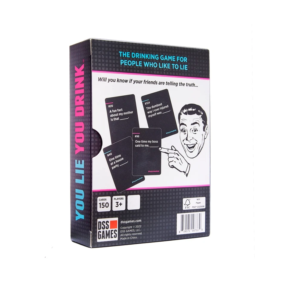 You Lie You Drink - The Drinking Game for People Who Can't Lie [A Party Game]