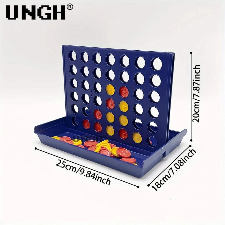 UNGH Four in a Row Bingo Chess - Classic Connect Family Board Game, Fun Educatio