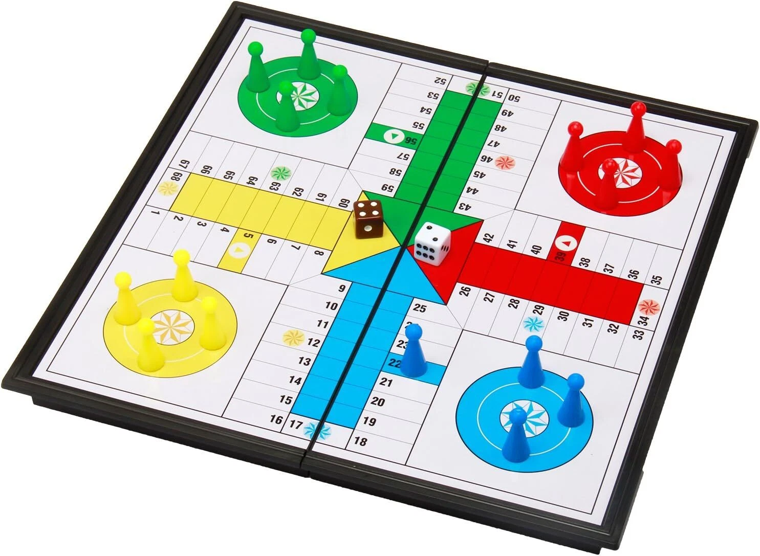 Multicolor Ludo Board Game Portable Family Fun For 2 To 4 Players