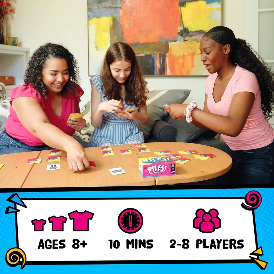 Piles – Card Games – Family Games – for Kids 8 and up – for Adults – Family Game
