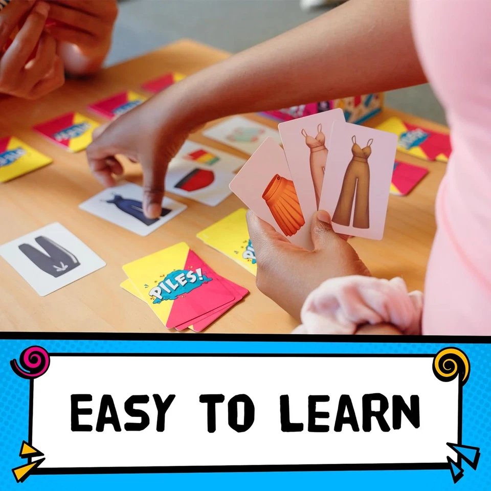 Piles – Card Games – Family Games – for Kids 8 and up – for Adults – Family Game