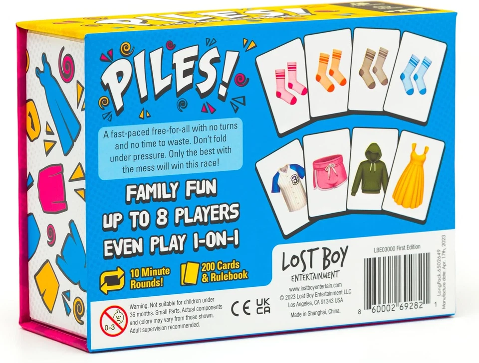 Piles – Card Games – Family Games – for Kids 8 and up – for Adults – Family Game