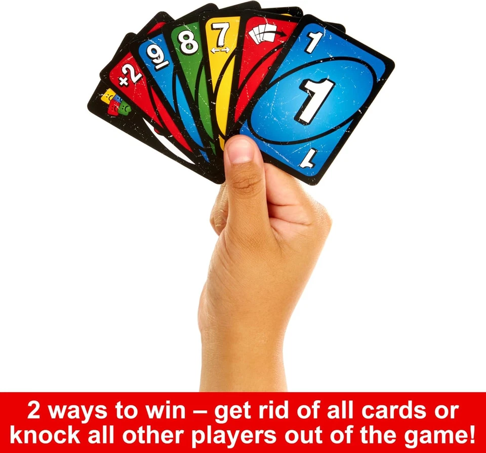 Mattel Games UNO Show ‘em No Mercy Card Game for Kids, Adults & Family