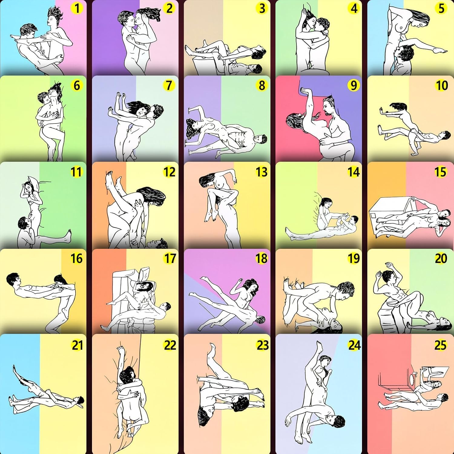 Sex Dice Sex Game for Adults - 47 Sex Position Cards, Couples Sex Toys Glow in The Dark 6 PCS Sex Positon Dices for Date Night, Couple Board Game for Date Night & Couple Sex Erotic Props