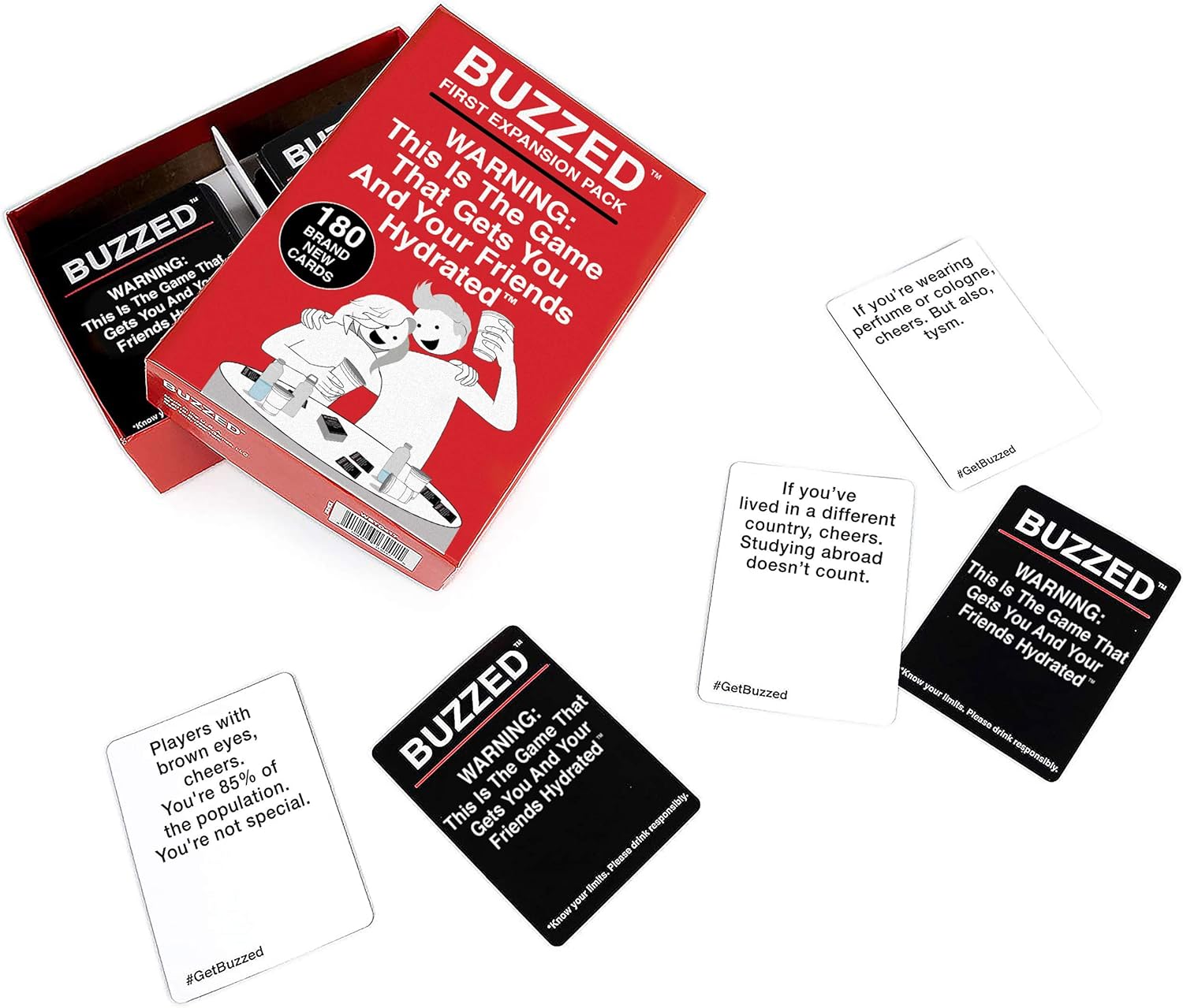 WHAT DO YOU MEME? Buzzed Expansion Pack #1, The Hilarious Adult Drinking Game, Perfect for Bachelor Party Fun, 180 Cards to Add to The Core Game
