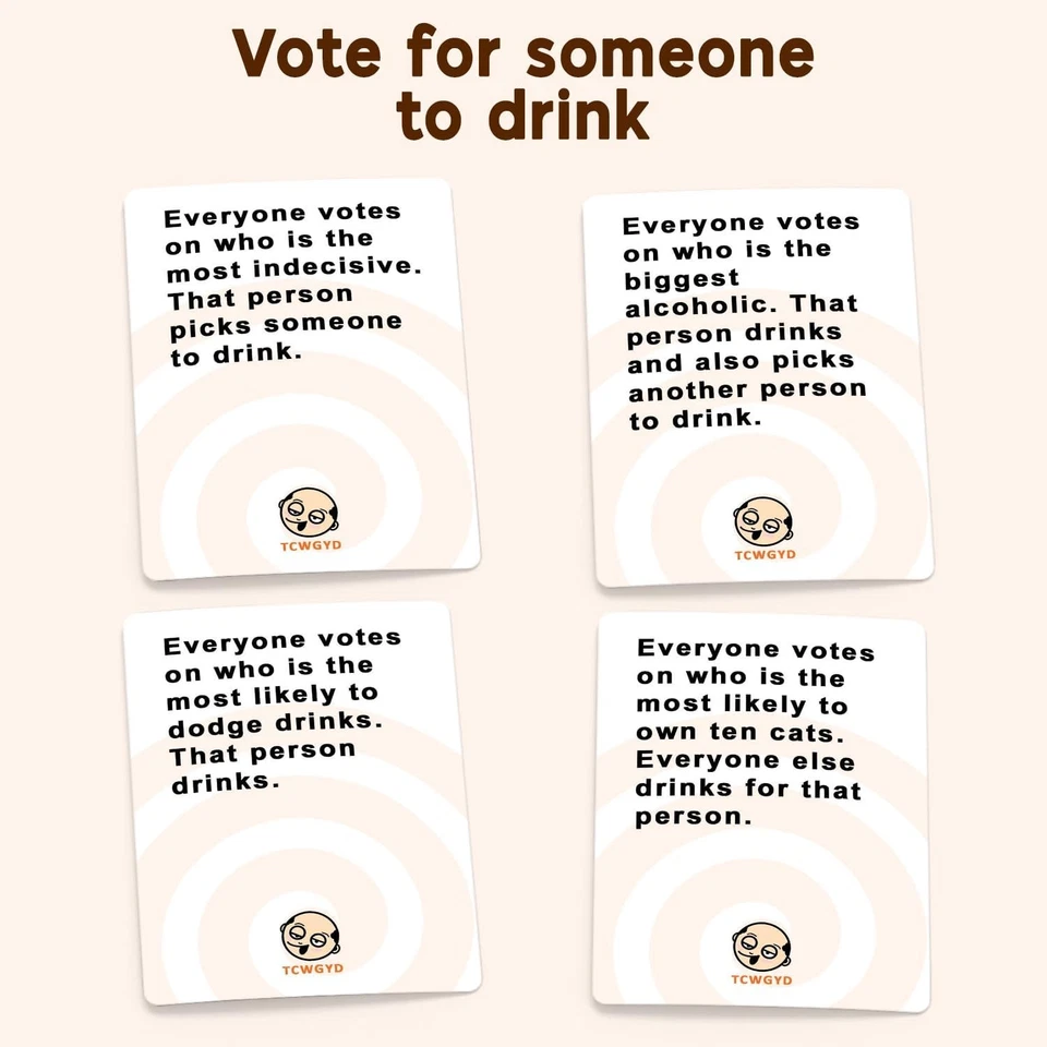 Adult Drinking Party Card Game w/ 100 Dynamic Challenges