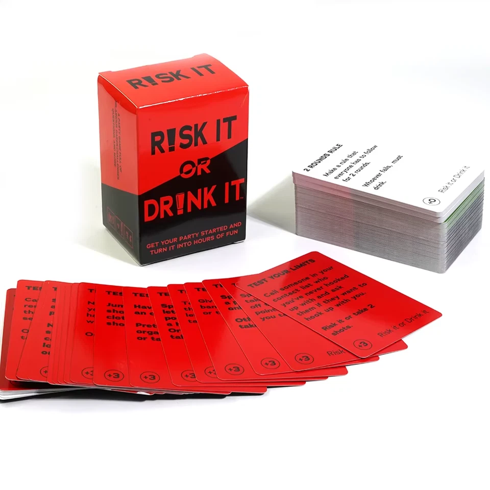 Risk It Or Drink It Fun Party Game For College Card Game Drinking Game Pregame N